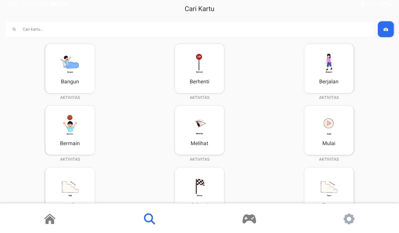 BICARA App Interface - Communication Features